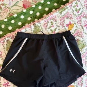 adidas Women's Black Athletic Shorts with White Trim